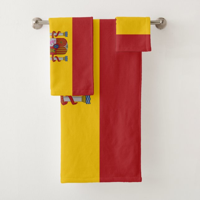 Spain Flag Badhandtuch Set (Insitu)