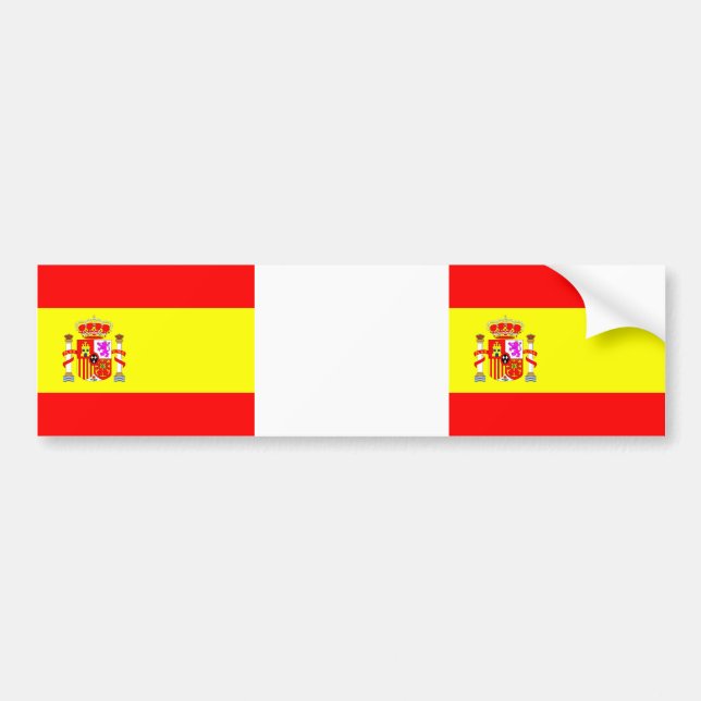 Spain Flag car sticker Autoaufkleber (Vorne)