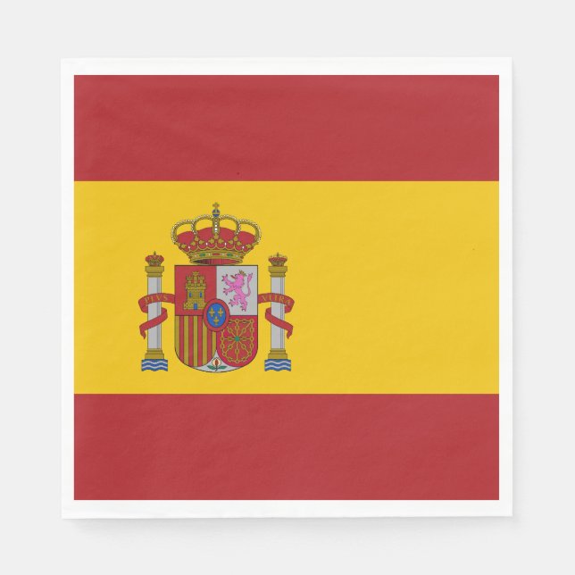 Spain Flag Serviette (Vorderseite)
