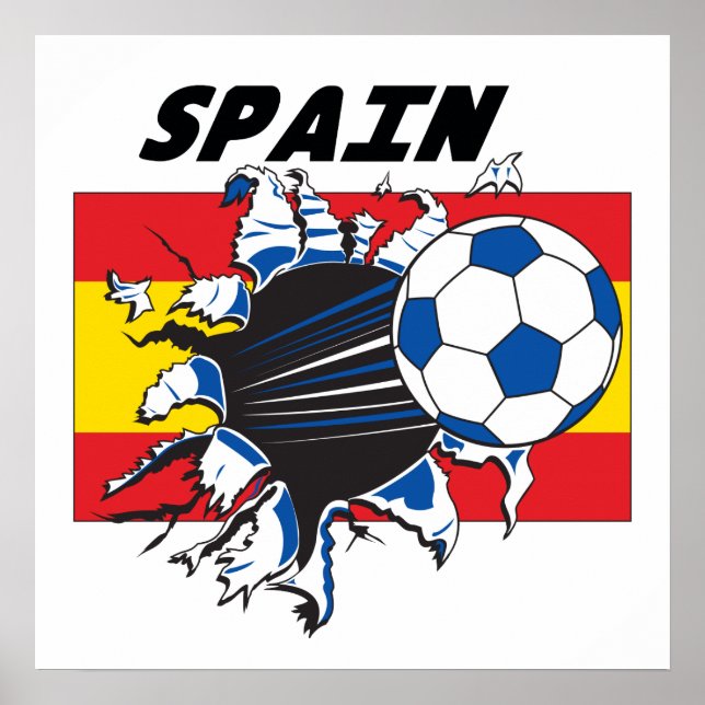 Spain Futbol Poster (Vorne)