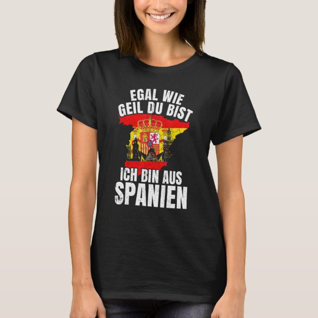 Spain Idea Andalusia Spain Espanol Espana Flag T-Shirt (Vorderseite)