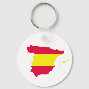 Spain Map Flag Schlüsselanhänger