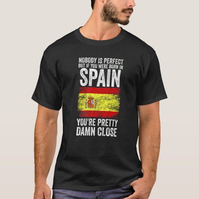 Spain Spanish Flag   T-Shirt (Vorderseite)