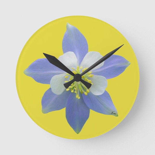 Spalte 2 runde wanduhr (Vorderseite)