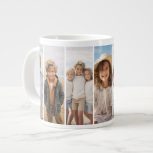 Spalte 7 Foto-Collage - Dünnes vertikales modernes Jumbo-Tasse