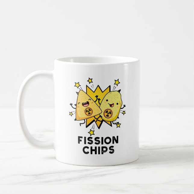 Spaltung Chips Funny Physical Food Puff Kaffeetasse (Links)