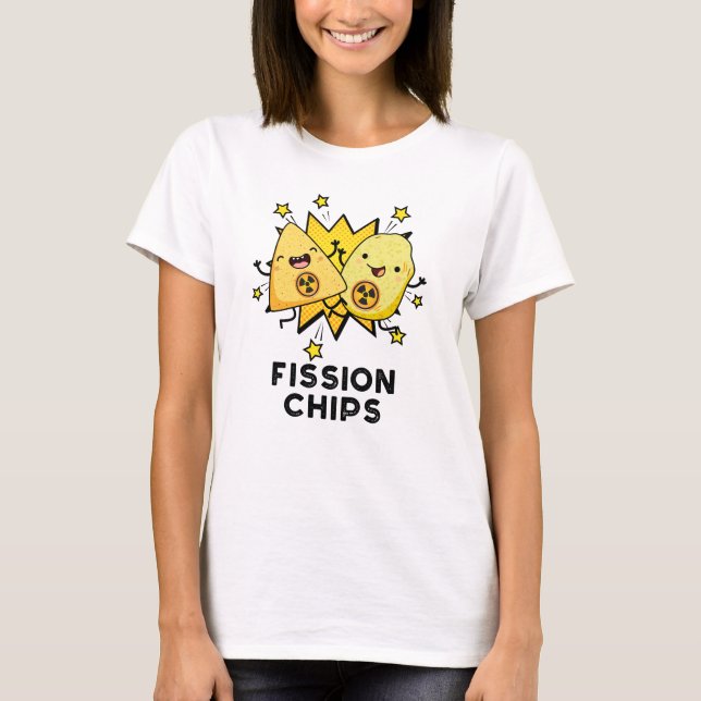Spaltung Chips Funny Physical Food Puff T-Shirt (Vorderseite)