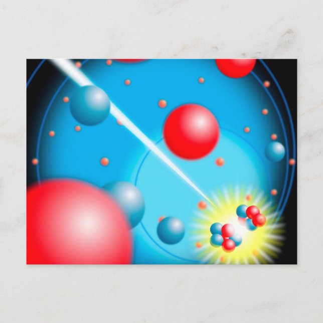 Spaltung des Atoms Postkarte (Vorderseite)