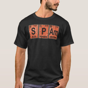 Spam Periodische Tabelle der Elemente Dosiert geko T-Shirt