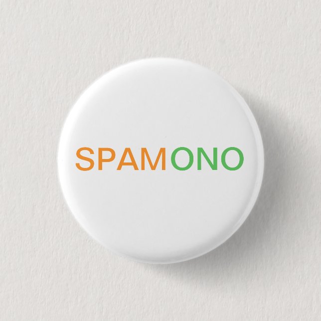 SPAMONO Knopf Button (Vorderseite)