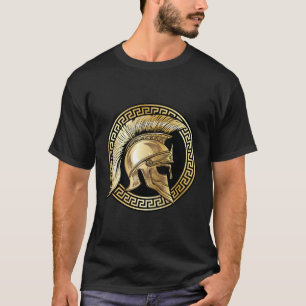 Span Helmet Gold Gladiator Wellness-Center Griechi T-Shirt