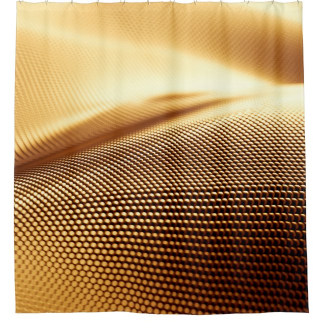 Spandrapery luxuriöser goldener Hintergrund. 3D-Kr Duschvorhang (Vorderseite)