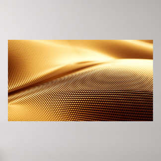 Spandrapery luxuriöser goldener Hintergrund. 3D-Kr Poster