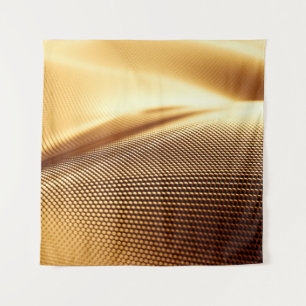 Spandrapery luxuriöser goldener Hintergrund. 3D-Kr Wandteppich