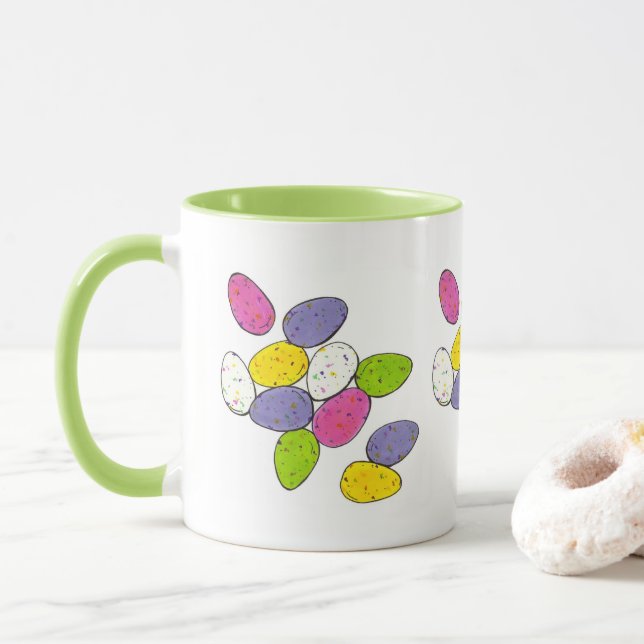 Spanfertige Milchschokolade Ostereier Tasse (Mit Donut)