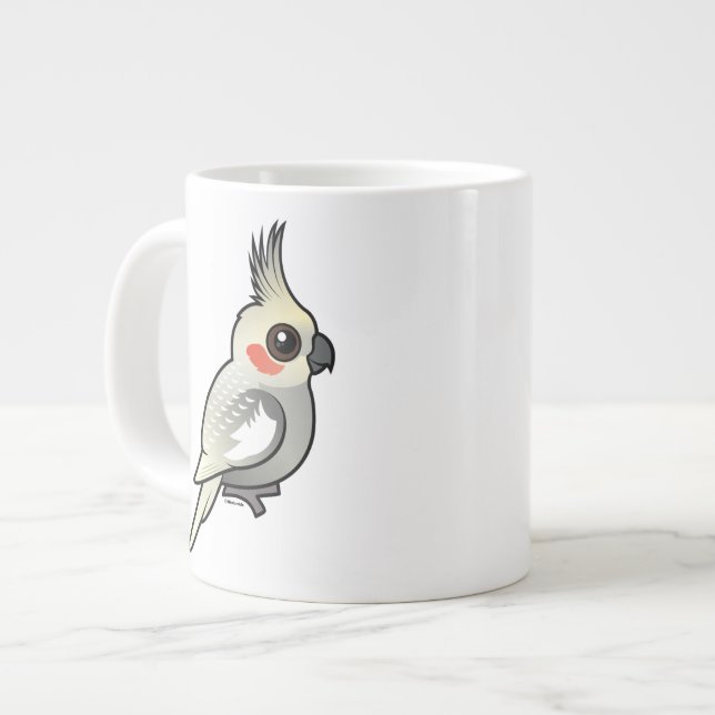 Spangled Cockatiel Jumbo-Tasse (Vorderseite Links)