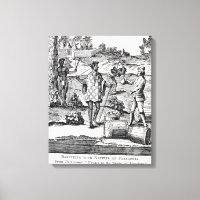 Spaniard Bartering mit den Einheimischen von Patag