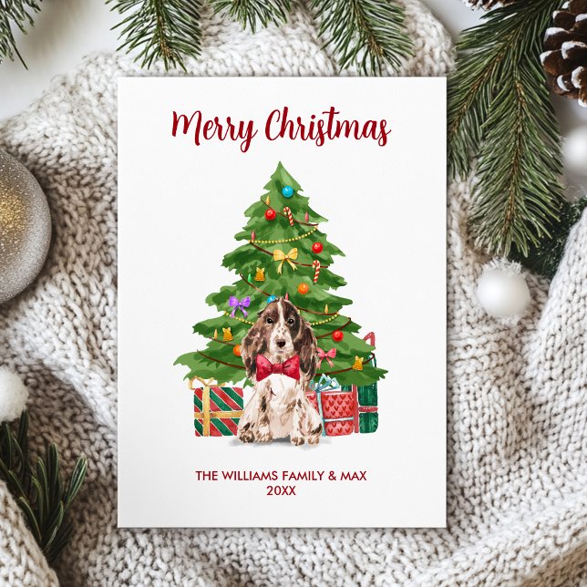 Spaniel Dog Familie Weihnachten (Von Creator hochgeladen)