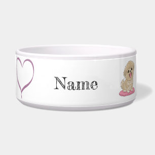 Spaniel Dog heart Napf