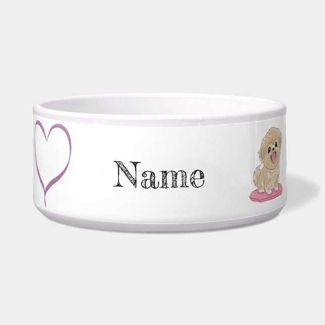 Spaniel Dog heart  Napf (Vorderseite)