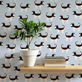 Spaniel Dog Pattern Tapete
