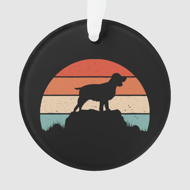 Spaniel English springer Ornament (Vorderseite)