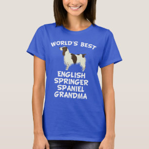 Spaniel-Großmutter der Welt beste der englische T-Shirt
