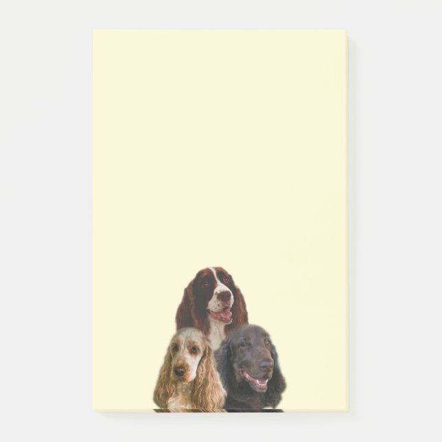 Spaniel-Liebe - Post-Itanmerkungen Post-it Klebezettel (Vorderseite)