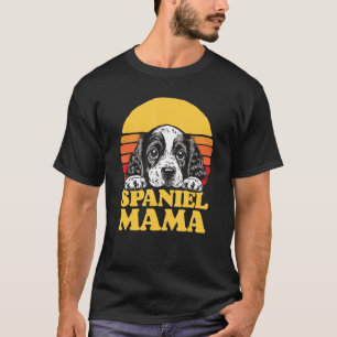 Spaniel Mama Niedlich English Cocker Spanisch Welp T-Shirt