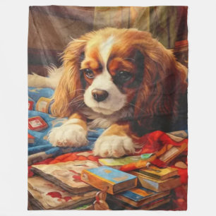SPANIEL PUPPY FLEECEDECKE