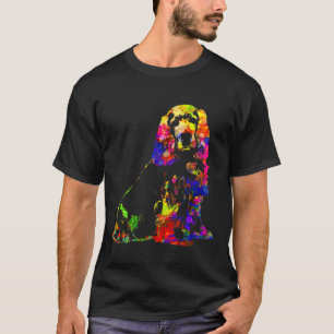 Spaniel Watercolor Hunde Männer Frauen T-Shirt