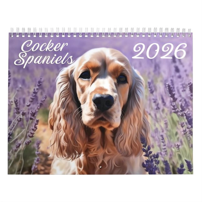 Spaniels 2026 kalender (Titelbild)