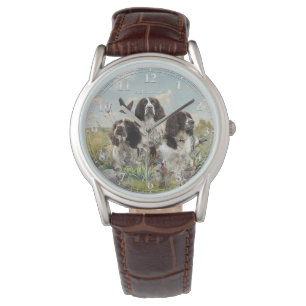 Spaniels "English Springer", Art Armbanduhr