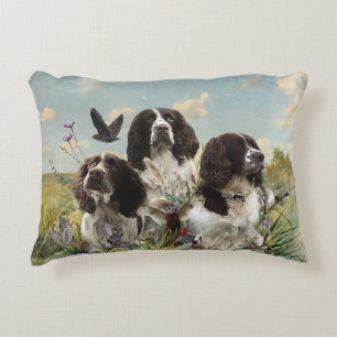 Spaniels "English Springer", Art Dekokissen