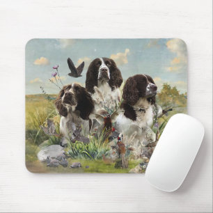 Spaniels "English Springer", Art Mousepad