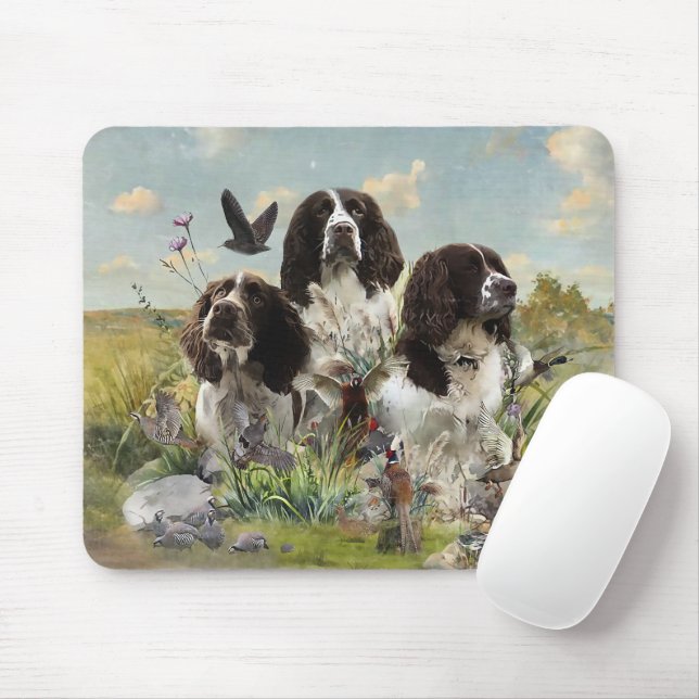 Spaniels "English Springer", Art Mousepad (Mit Mouse)