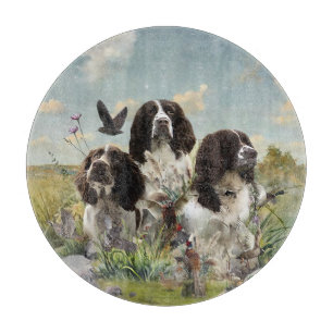 Spaniels "English Springer", Art Schneidebrett