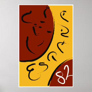 Spanien 1982 Weltmeisterschaft Poster
