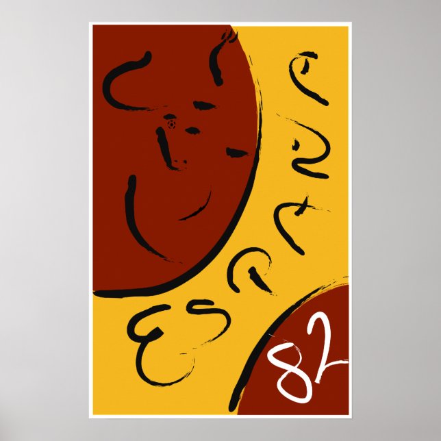 Spanien 1982 Weltmeisterschaft Poster (Vorne)