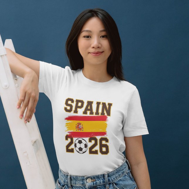 Spanien 2026 Fußball-Design Tri-Blend Shirt (Von Creator hochgeladen)