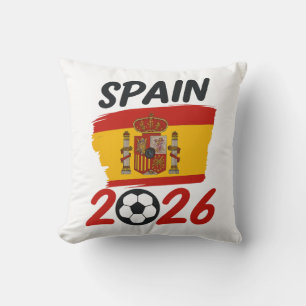 Spanien 2026 Fußballfan-Design mit Flaggenfarben Kissen
