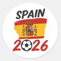 Spanien 2026 Fußballfan-Design mit Flaggenfarben