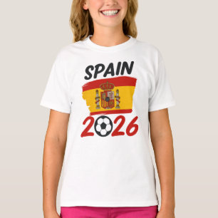 Spanien 2026 Fußballfan-Design mit Flaggenfarben T-Shirt