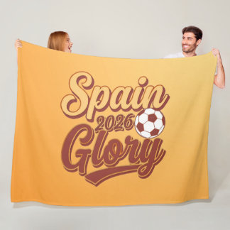 Spanien 2026 Ruhm Vintage Fußball Fleece-Decke Fleecedecke