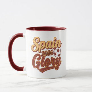 Spanien 2026 Ruhm Vintage Fußball Kaffeetasse
