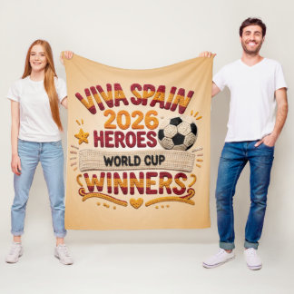 Spanien 2026 Weltmeister Fleece-Decke Fleecedecke