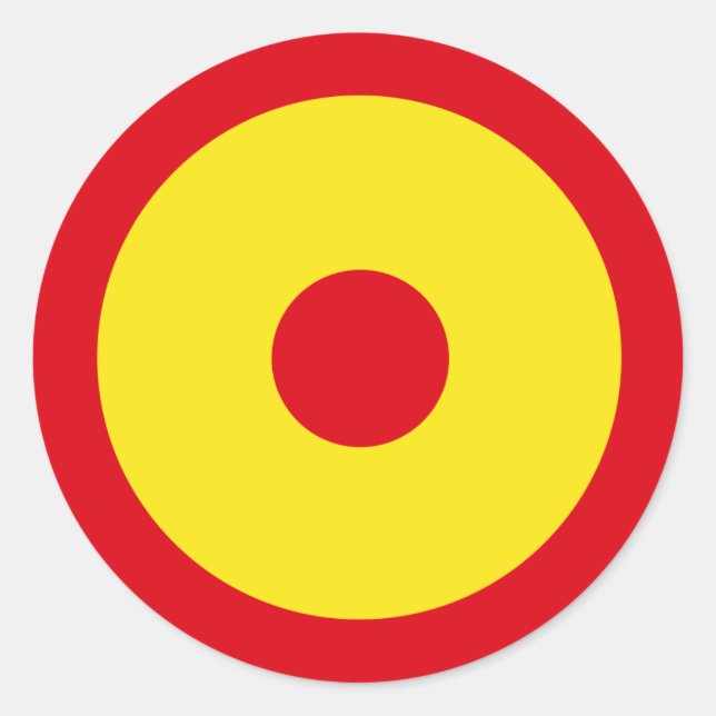 Spanien Air Force Roundel Runder Aufkleber (Vorderseite)
