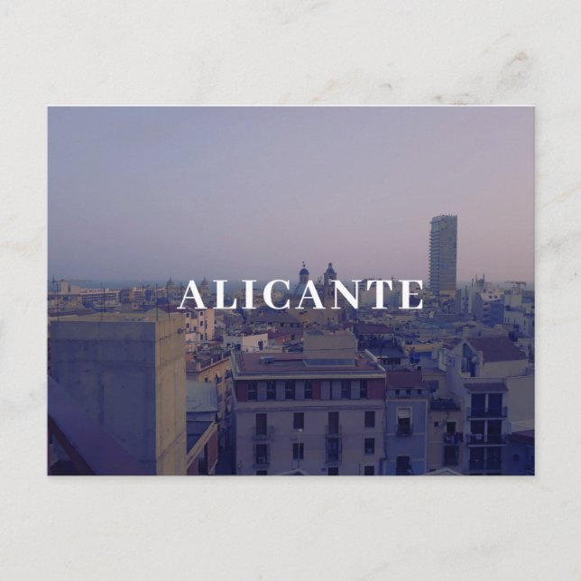 Spanien Alicante Postkarte (Vorderseite)