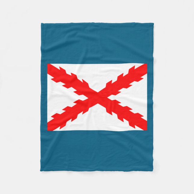 Spanien Alte Flagge Neue Spanische Grafik Kunst Fleecedecke (Vorderseite)