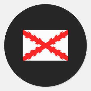 Spanien alte Flagge neue spanische Runder Aufkleber